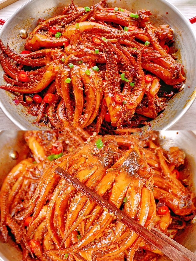 Cumin Squid Whiskers that are A Hundred Times More Delicious Than Barbecue, Who Can Hold It recipe