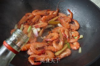 Stir-fried Shrimp with Scallions recipe