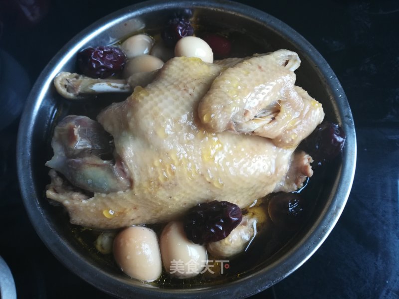 Stewed Chicken with Red Dates, Longan and Lotus Seed recipe