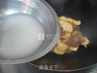 Fried Pork with Pleurotus Eryngii recipe