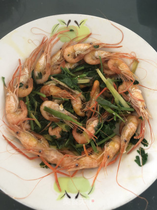 Stir-fried Shrimp with Scallions recipe