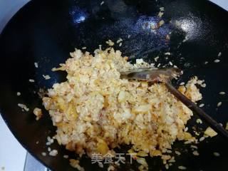 Fried Rice with Spicy Cabbage and Diced Pork recipe