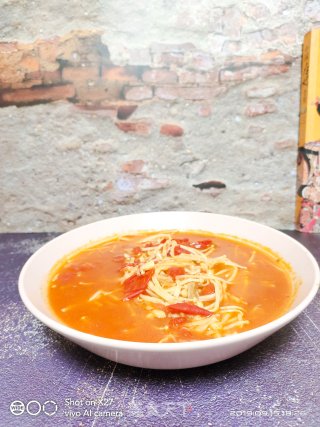 Enoki Mushroom and Tomato Soup recipe