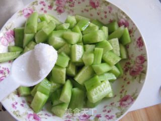 Cucumber with Luncheon Meat recipe