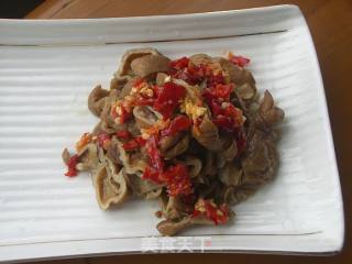 Chopped Pepper and Large Intestine recipe