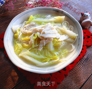 #御寒美食# Crab Meat and Vegetable Noodles recipe