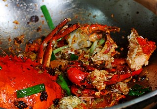 Fried Crab in Typhoon Shelter recipe