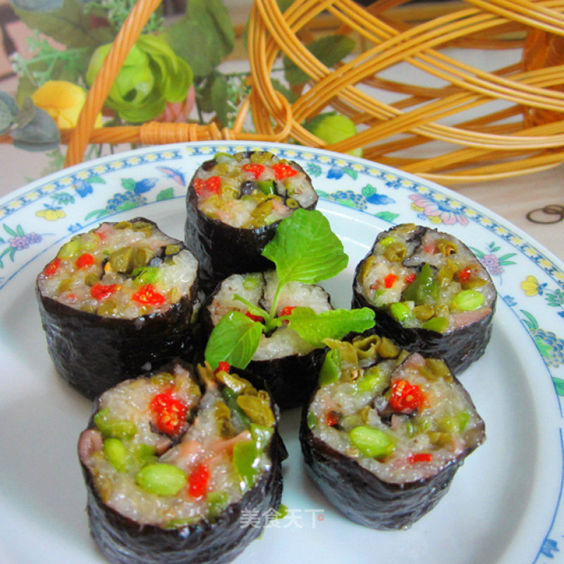 Pickle Ham Sushi Ball recipe