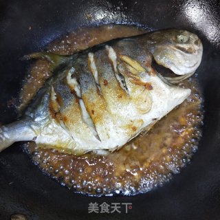 Braised Golden Pomfret recipe