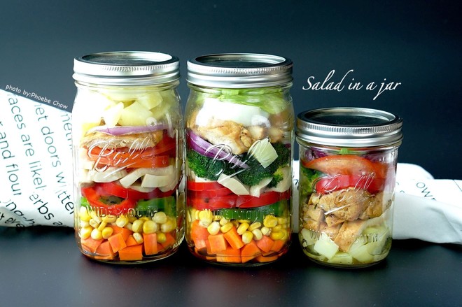 Mason Bottle Salad