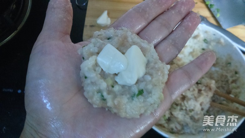 Cheese Meat Rice Balls recipe