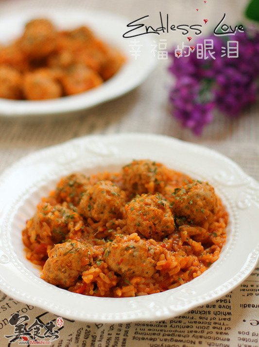 Italian Meatball Risotto recipe
