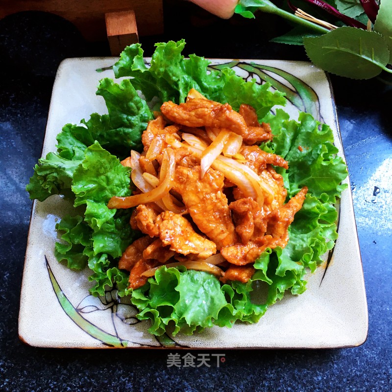 Fried Pork with Korean Spicy Sauce recipe