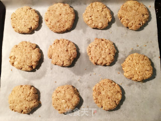 #aca烤明星大赛#oatmeal Almond Cookies recipe