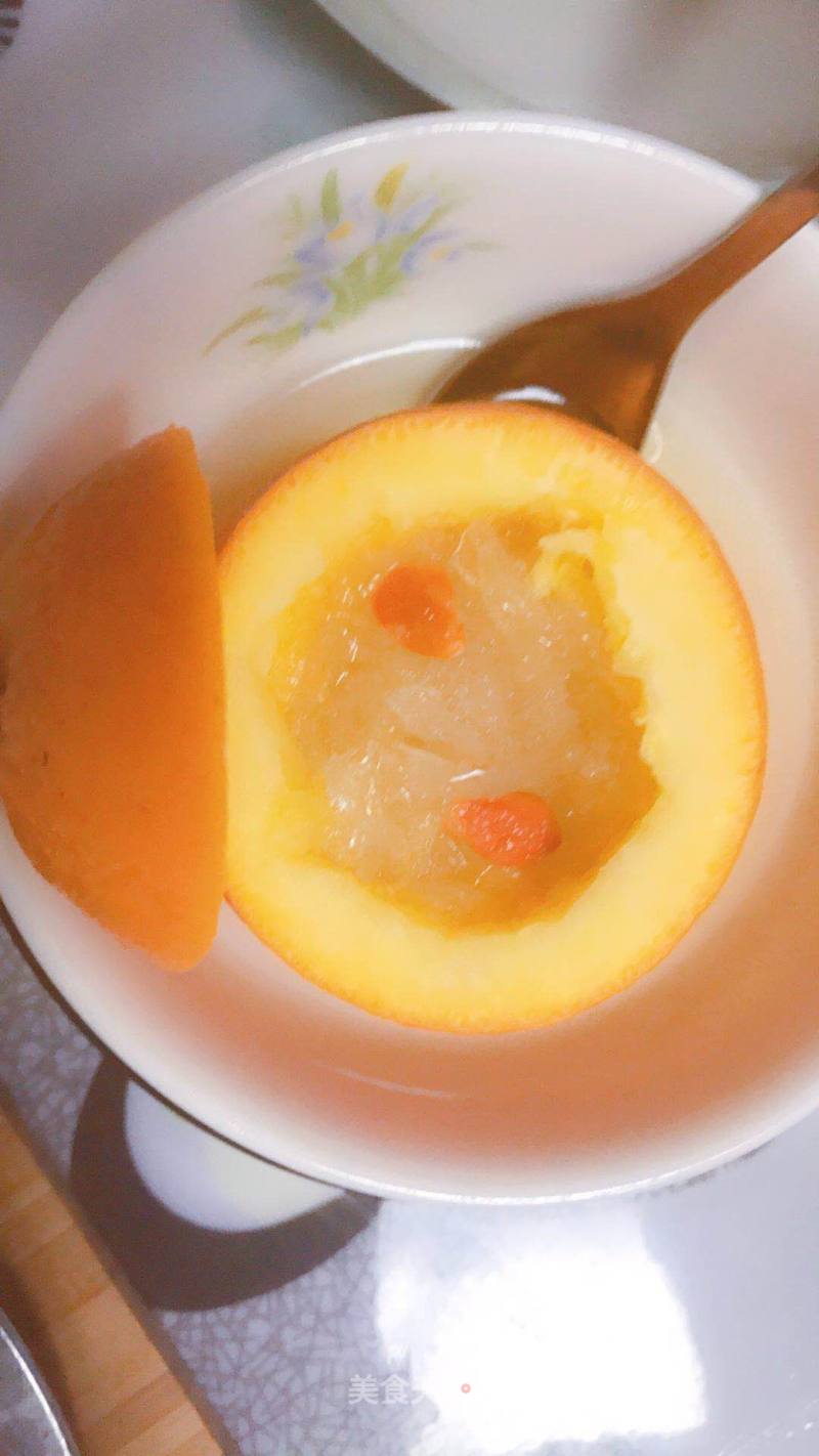 Bird's Nest with Rock Sugar and Stewed Orange recipe