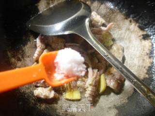 Stir-fried Mantis Shrimp with Leek recipe