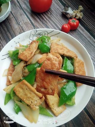 Tofu with Green Pepper and Onion recipe