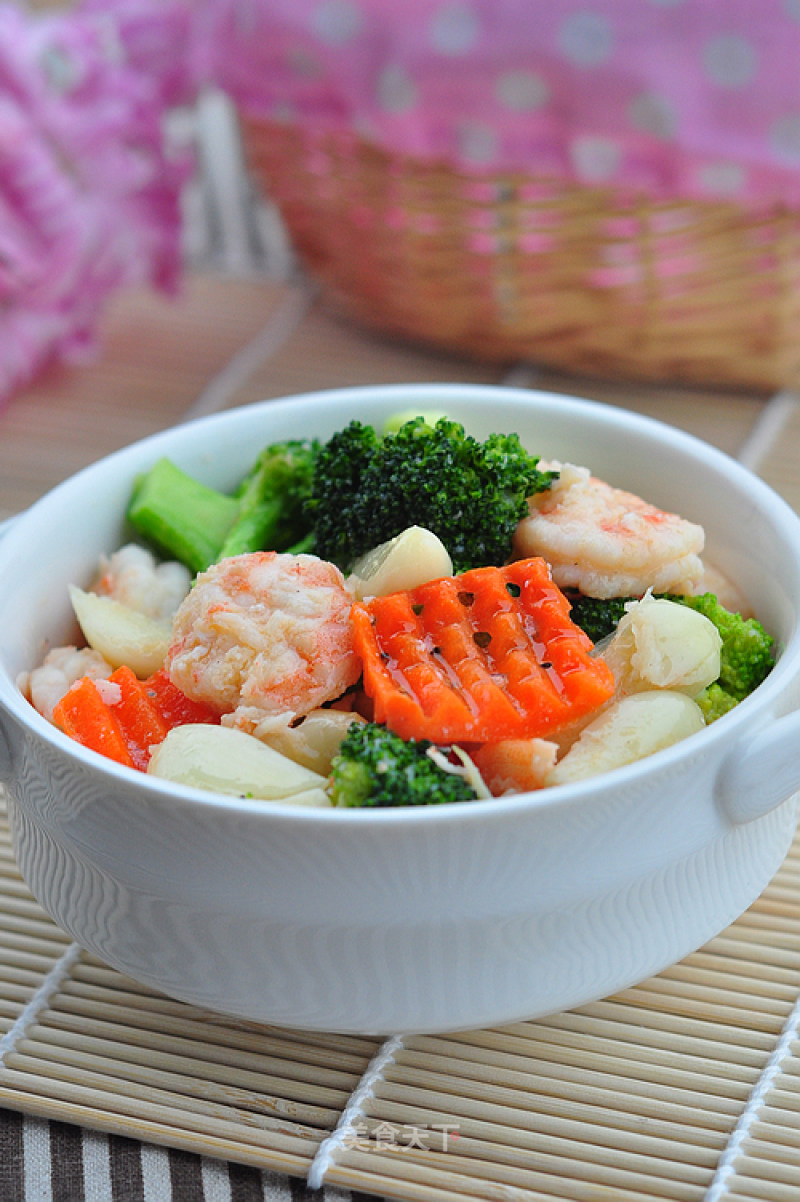 Fried Broccoli with Shrimp recipe