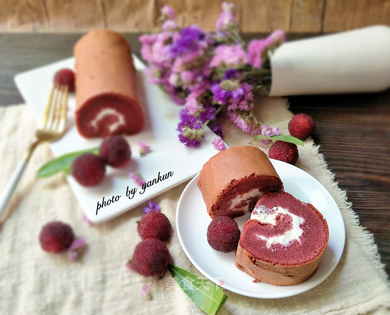#四session Baking Contest and It's Love to Eat Festival#red Velvet Cake Roll recipe