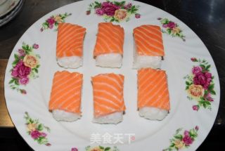 Japanese Style Fire-grilled Salmon Sushi recipe