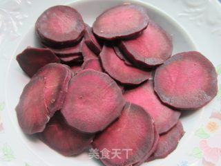 Fried Purple Sweet Potato recipe