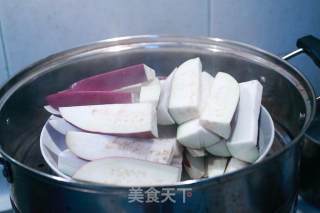 Healthy Non-greasy Eggplant with Garlic Sauce recipe