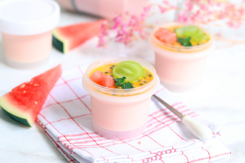 Italian Style Watermelon Panna Cotta recipe