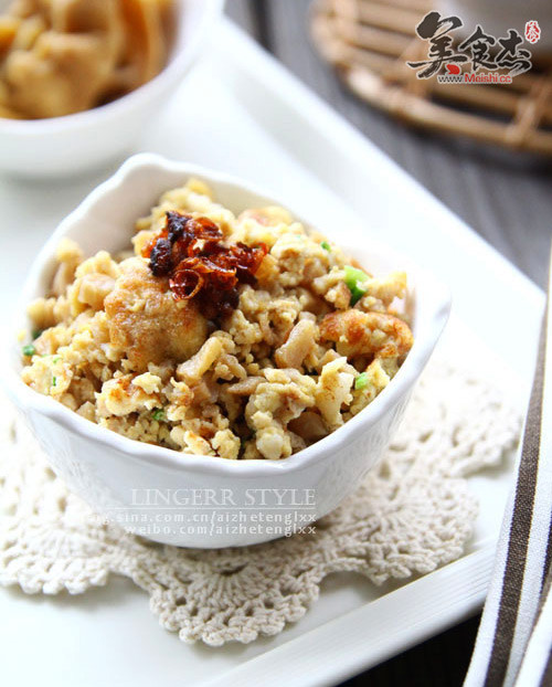 Scrambled Eggs with Dried Radish and Minced Pork recipe