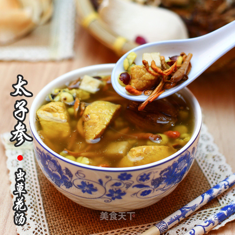 Guangdong Old Fire Soup-taizi Ginseng Cordyceps Flower Soup recipe