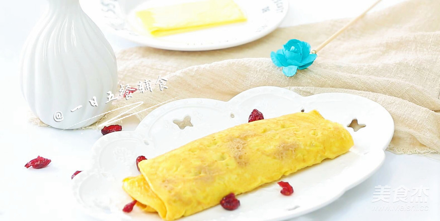 Curry Omelet Baby Food Supplement, Egg + Cheese + Starch recipe