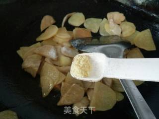 Fried Gluten with Potato Chips recipe