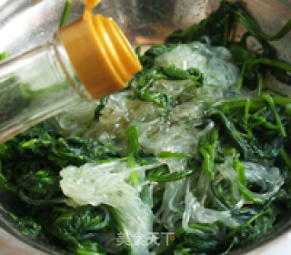 Spinach Vermicelli with Mustard Oil recipe