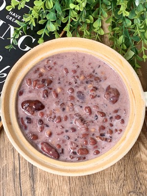 🔥milk-flavored Red Bean and Black Rice Porridge that is A Hundred Times Better Than Milk Tea😋 recipe