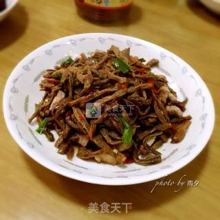 Stir-fried Pork with Dried Cowpeas recipe