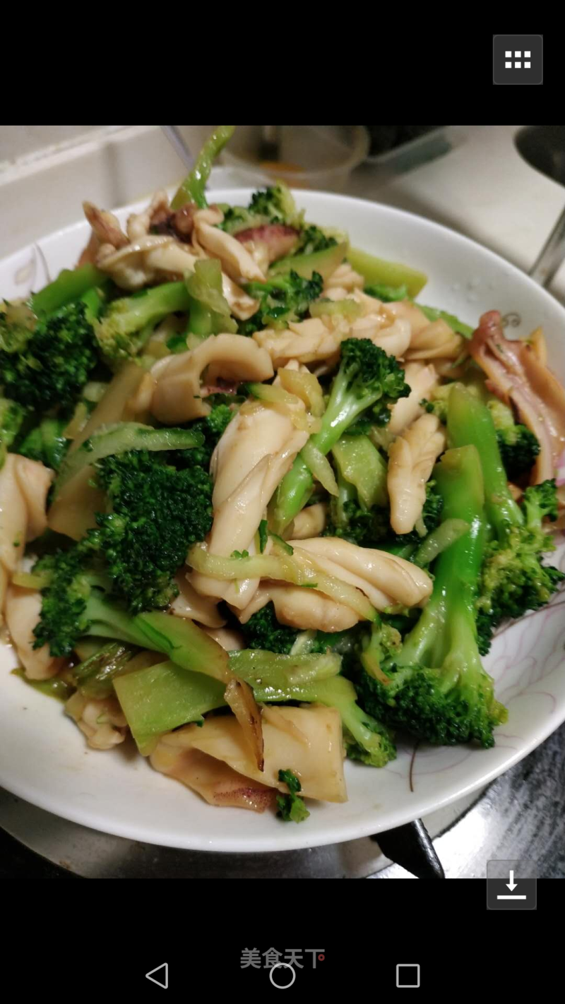 Squid Fried Broccoli recipe