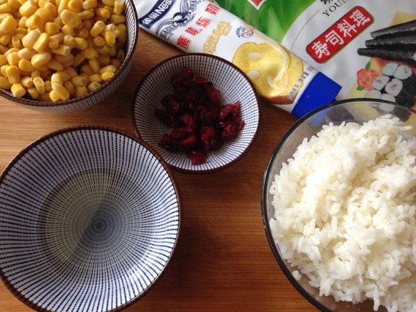 Clear Sweet Corn Sushi recipe