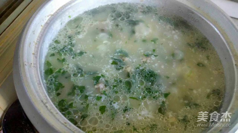 Malantou Minced Pork Congee recipe