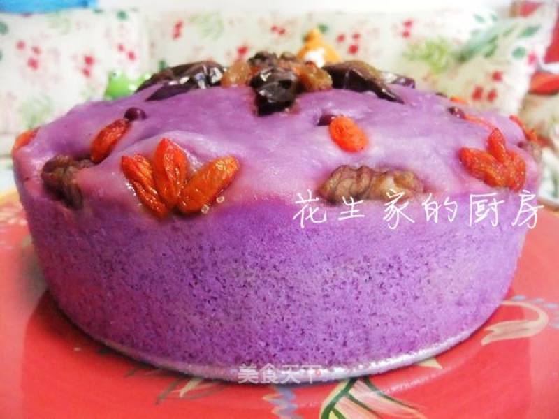 Fruit Purple Sweet Potato Cake recipe