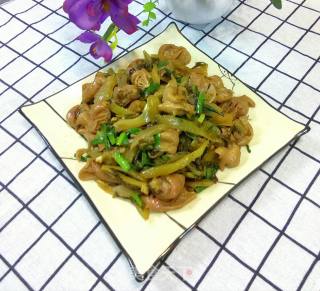 Sauerkraut Stir-fried Twice Cooked Large Intestine recipe