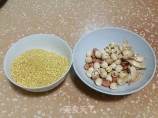 Lotus Seed Peanut Millet Congee recipe