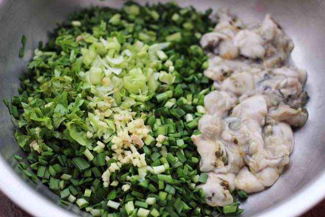 Oyster and Leek Dumplings recipe