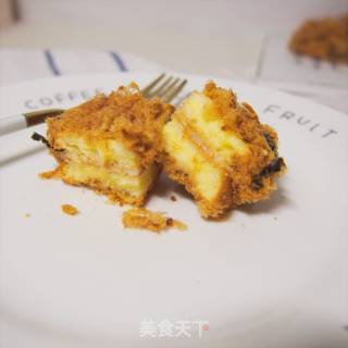 #四session Baking Contest and It's Love to Eat Festival#cheese Sauce Pork Floss Beckham (healthy Cheese Sauce) recipe