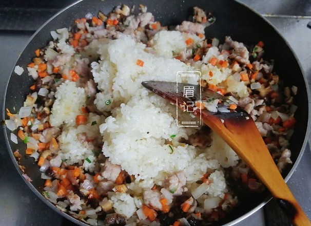 Fried Rice with Glutinous Rice recipe