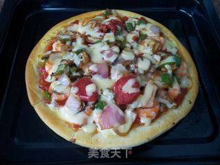 Plenty of Supreme Shrimp and Salmon Pizza recipe