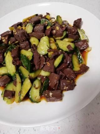 Cold Duck Blood Cucumber recipe