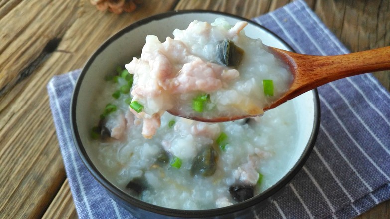 Congee with Preserved Egg and Lean Meat recipe