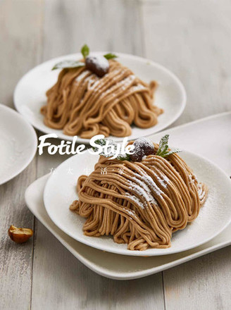 Montblanc Chestnut Cake recipe