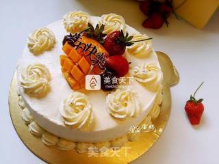 #aca烤明星大赛#cream Fruit Cake recipe