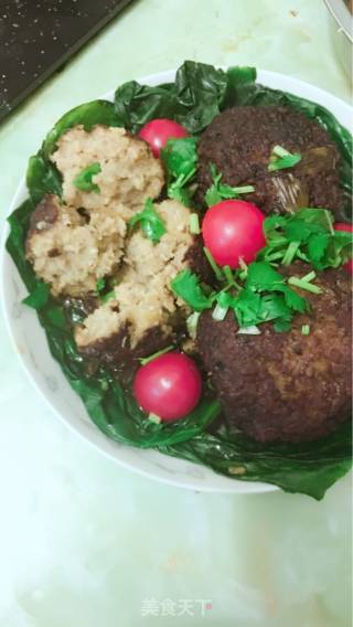 #trust之美# Braised Big Meatballs (sixi Meatballs) Lion Head recipe
