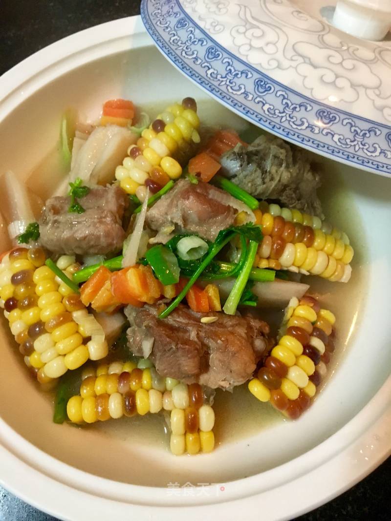 Stewed Pork Ribs with Corn Lotus Root recipe
